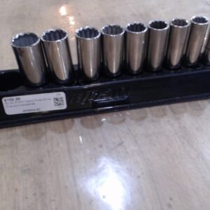 BLUE POINT by SNAP-ON Deep Well Socket Set .12point, metric 10pc 10mm-19mm