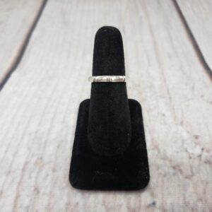 Ring SS Unisex Sz 7 1.9DWT .925 Sterling Silver, Bamboo Ring