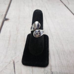 Ring SS Women 3.45DWT .925 Sterling Silver Vintage Siam Dancer Goddess Niello