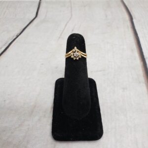 Ring YG Women Sz 5 2.22DWT 14k Yellow Gold soldered Wedding Set, Diamonds