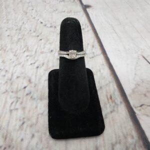 Ringset WG Women Sz 6.5 2.60DWT 14k White Gold soldered Wedding Set