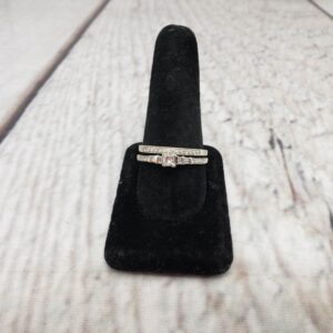 Ringset WG Women Sz 11 3.80DWT 14k White Gold Wedding Set, Diamonds