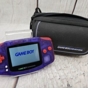 Nintendo GameBoy Advance w/ backlit LCD Mod, case, good condition