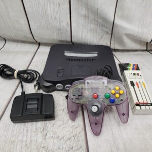 Nintendo N64 w/ one controller, expansion pack, power supply, cords, good condition