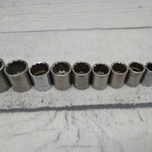 Craftsman USA Metric 12pt 3/8″ dr Sockets ~ Lot of 10 USA Made