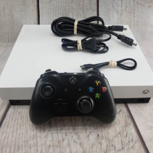 Microsoft Xbox One X 1TB w/ one controller, power supply, cords, good condition