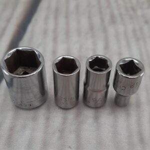 Craftsman USA SAE 6pt 1/4″ dr Sockets ~ Lot of 4 ~ 1/2″, 5/16″, 9/32″, 5/32″ Craftsman USA SAE 6pt 1/4″ dr Sockets ~ Lot of 4 ~ 1/2″, 5/16″, 9/32″, 5/32″